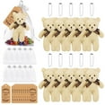 thumbnail image 2 of 10 mini ositos de peluche para baby shower, pequeños osos de peluche a granel, mini osos de peluche de 4,7 pulgadas con etiquetas de agradecimiento y bolsas de organza, recuerdos de fiesta, 2 of 7