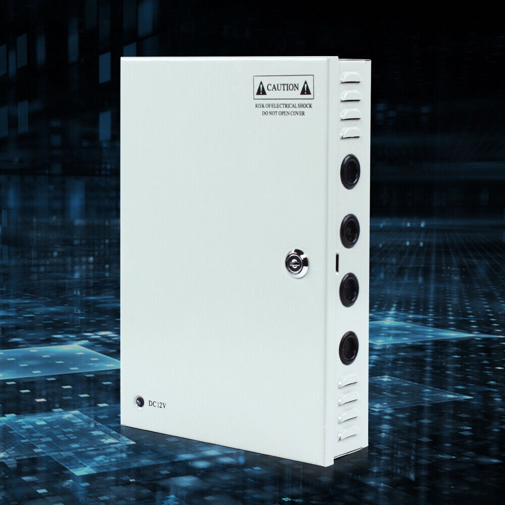 FETCOI 18 Channels Power Supply Box CCTV DVR Security Distribution Case