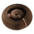 thumbnail image 4 of Veeki Cat Scratching Post Interactive Soft Plush 2 Layers Sisal Rope Scratcher Tree for Indoor Cats Kittens Pink-092604, 4 of 5
