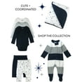 thumbnail image 5 of Honest Baby Clothing Organic Cotton Boy/Girl 2-Piece Stroller Blanket and Beanie Hat Gift Set, Navy, 5 of 7