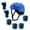 Blue, variant on Kids Helmet Set for Boys Girls, Adjustable Helmet with Knee and Elbow Pads Wrist Guards, Protective Sports Gear Set for Cycling Riding, Pink