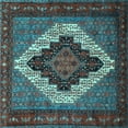 thumbnail image 1 of Ahgly Company Indoor Square Persian Light Blue Traditional Area Rugs, 3' Square, 1 of 4