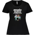 thumbnail image 3 of Inktastic Music Makes Everything Better Women's Plus Size T-Shirt, 3 of 5