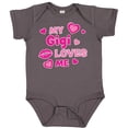 thumbnail image 3 of Inktastic Valentine's Day My Gigi Loves Me Hearts and Lips Boys or Girls Baby Bodysuit, 3 of 5