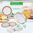 thumbnail image 2 of 50PCS Jar Lids Wide Mouth Canning Lids Reusable Metal Canning Jar Leak-Proof Split-Type Canning Caps 86mm, 2 of 3
