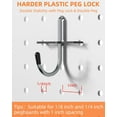 thumbnail image 6 of INCLY 122PCS Pegboard Accessories Organizer Kit, Peg Board Hooks Set with Bins for Hanging Various Tools, 1/8 1/4 inch Pegboard Hooks Assortment for Organizing Storage, Garage Wall Attachments, 6 of 9