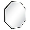 thumbnail image 3 of Kate and Laurel Rhodes Miroir Mural Octogonal Moderne, Noir 25x25 Pouces, 3 of 4
