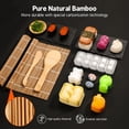 thumbnail image 4 of Kit para hacer sushi Delamu 27 en 1 con tapetes de bambú y cuchillo para sushi, 4 of 8