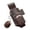 Brown, variant on Leather Bottle Holderwith Belt Loop Embossed Drink Can Cooler Sleeve with Detachable Bottle Opener Keychain Hands Free Beverage Holster for Camping Picnic Tailgating Festival