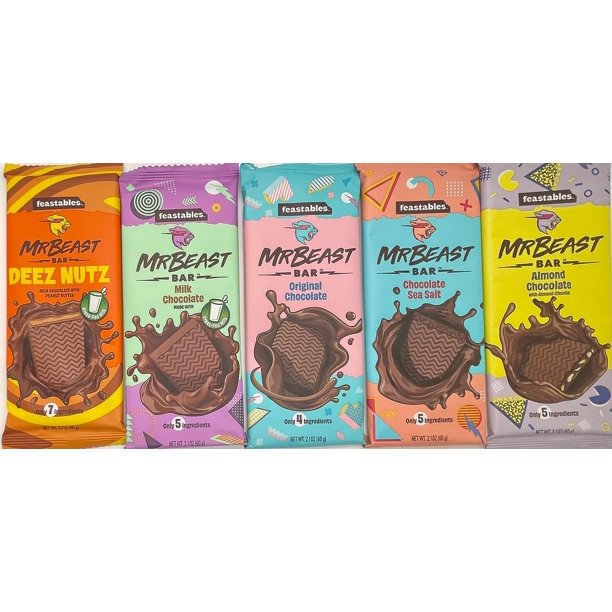 Chocolate Bars NEW Deez Nuts Peanut Butter Milk Chocolate, Original