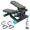 blue, variant on Mini Stepper with Resistance Bands 265LBS Capacity Adjustable Full Body Workout Stepper Quiet Hydraulic Foot Stepper with LED Monitor for Home Fitness