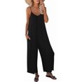 thumbnail image 1 of GHSDFBB Combinaisons Décontractées Sans Manches à Bretelles Amples Ajustables Pantalons Longs Extensibles avec Poches, 1 of 6