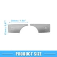 thumbnail image 4 of Unique Bargains Multimedia Radio Button Cover Sticker for Mercedes-Benz GLK X204 2010-2012 ABS Silver Tone 2 Pcs, 4 of 7