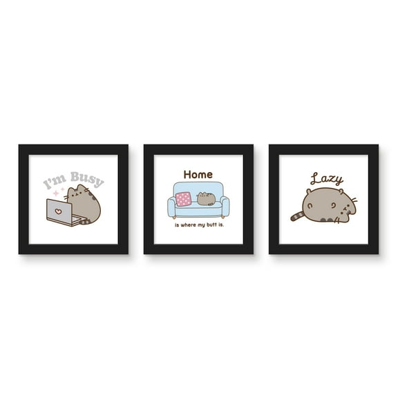 Gallery Pops Pusheen - Comfort Wall Art Bundle (3-Pack)