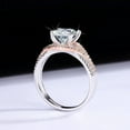 thumbnail image 2 of Forever Jewels 2Ct Round Moissanite Womens Engagement Ring 14K Two Tone Gold Plated, 2 of 4