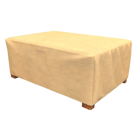 Budge Beige All-Seasons Outdoor Ottoman Cover