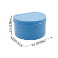 thumbnail image 3 of HBFAGFB Denture Bath Case Cup Box Holder with Strainer, Travel Soak Storage Container for Cleaning, 3 of 3