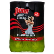 Penn Championship Regular Duty Tennis Balls - 4 pack (Shrink wrapped)