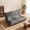 Gray, variant on Homall Floor Sofa Bed, PU Leather Lazy Sofa, 2-Seater Floor Sofa Chair Lounge Chair with 2 Cup Holders for Living Room/Dorm Living Room, Black