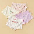 thumbnail image 3 of WOLLED 2-12 Years Girls Underwear Panties 4 Pack for Kids Cotton Soft Four Corners Shorts Toddler Four Seasons Cartoon Boxer Briefs, 3 of 8