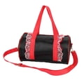 thumbnail image 4 of Bolso de ballet para niñas, bolso de hombro con lentejuelas para bailarinas (gasa corta negra), 4 of 10