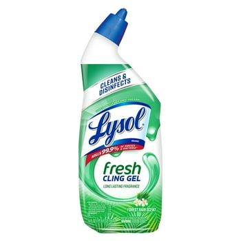 Lysol Toilet  Cleaner Gel, For Cleaning and Disinfecting, Stain Removal, Forest Rain Scent, 24oz