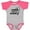 Baseball Heather and Hot Pink, variant on Inktastic I Hooked Nana's Heart with Fishing Rod Boys or Girls Baby Bodysuit