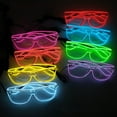 thumbnail image 2 of LINLIN LED Glasses, Light Up Rave Glasses LED Party Glasses Light Up Rave Glasses Battery LED Glasses for Halloween, 2 of 3