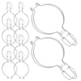 thumbnail image 3 of 10 piezas de hebillas de acero inoxidable para sujetar tarros, fáciles de usar, con alambre para sellar latas, para almacenamiento en el hogar y restaurantes., 3 of 7
