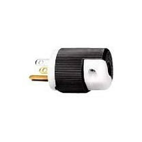 Straight Blade Plug, 5-15P, 15 A, 125V AC, 2 Pole, Screw Terminals, Grounded
