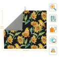 thumbnail image 2 of Uemuo Sunflowers And Bird Pattern Dish Drying Mat,16*18 inch Absorbent Dish Drainer Kitchen Counter,Large Size Dish Drying Pad for Countertops,Sinks,Draining Racks, 2 of 6