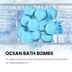thumbnail image 2 of Bombas de baño BODY & EARTH Ocean Scent 100 ml x 10 regalo de cumpleaños, 2 of 6