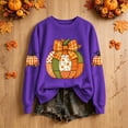 thumbnail image 2 of HongQid Crew Neck Sweatshirts Women Graphic Fall Pumpkin Thanksgiving Pullover Tops Oversized Winter Autumn Shirts, 2 of 7
