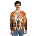 thumbnail image 4 of Happy Thanksgiving Bichon Frise Give Thanks Fall Beanie Scarf Welcome All Over Print 3D Sweatshirt Unisex Merch Bichons Dog Lovers Gifts Idea - 00020, 4 of 6