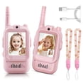 thumbnail image 1 of Video Walkie Talkies for Kids, 2 Pack Handheld Rechargeable Video Intercom with Video Camera, Voice Changer, 1.5km Range, for Boys Girls Ages 3-12, 1 of 5