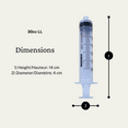 thumbnail image 2 of Elimedical Veterinary Syringe Without Needle, Luer Lock 30cc 25pcs/box 30LT, 2 of 7