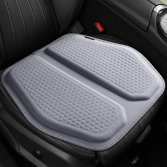 COFEST Coussin de Siège Ergonomique pour Voiture avec Gel Rafraîchissant Respirant, Lavable en Machine et Poignée pour un Transport Facile - Idéal pour Toutes les Chaises et Adapté à une Utilisation Toute l'Année Blanc