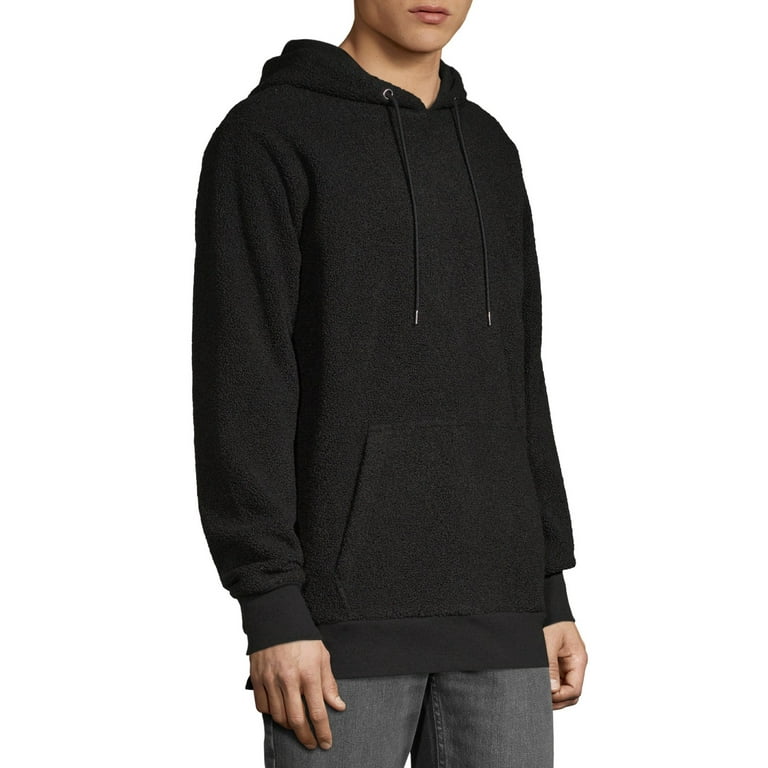 No Boundaries Men s and Big Men s Sherpa Hoodie up to Size 5XL