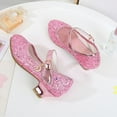thumbnail image 5 of Quealent Girls Dress Shoes Wedding Party Heel Mary Jane Princess Flower Shoes (Toddler/Little Kid/Big Kid) Pink for Size 13, 5 of 7
