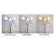 thumbnail image 5 of Lámpara de mesa de noche Lámpara de mesa de cristal de flores Sala de estar vintage Mesita de noche Lámpara de mesa Dormitorio Pantalla de vidrio 3 colores Lámparas de mesa regulables, 5 of 7