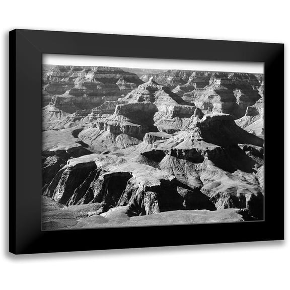 Adams, Ansel 14x12 Black Modern Framed Museum Art Print Titled - Grand Canyon National Park - National Parks and Monuments, Arizona, 1940
