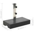 thumbnail image 3 of vidaXL Parasol Base Granite 25 kg Rectangular Black, 3 of 3