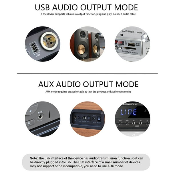 Récepteur Audio Musique Voiture Adaptateur Bluetooth Prise Aux USB
