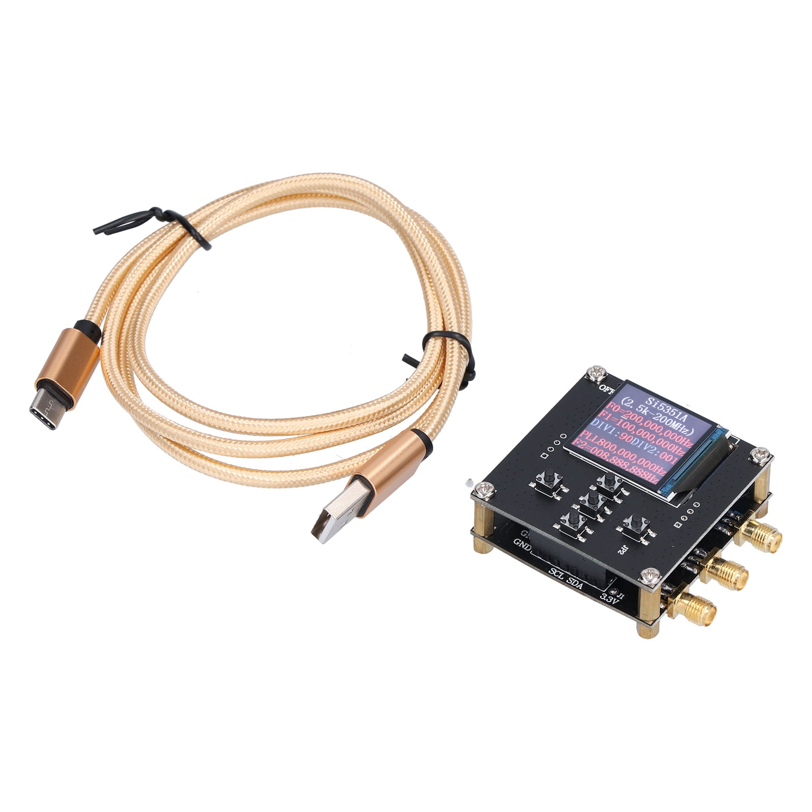 Clock Signal Generator, STM32 Program SI5351A SMA Female PCB Self