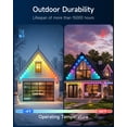 thumbnail image 3 of VOLIVO 100FT Permanent Outdoor Lights, 48 RGB Eave Lights, App & Remote Control, Music Sync, Timer, IP65 Waterproof, 3 of 6
