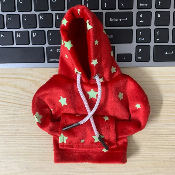 Herrnalise Car Gear Shift Hoodie Cover, Fashionable Gear Shift Knob Hoodie Protector, Upgraded Funny Gear Shift Hoodie Decoration for Most Manual Shift Knobs, Interior Car Accessories，Red