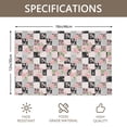 thumbnail image 3 of Placemat, Pioneer Flower Floral Print Pattern Place Mats Table Mat Set Of 2, PVC Washable Placemats for Party Kitchen Dining Decoration, 18x12 Inch, Fade Resistant, 3 of 6