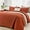 Burnt Orange, variant on Queen Size Quilt Bedding Set (90x96 Inch), 3 Pieces Burnt Orange Soft Lightweight Bedspread, Terracotta Boho Summer Coverlet Queen Size for All Season(1 Quilt, 2 Pillow Shams)
