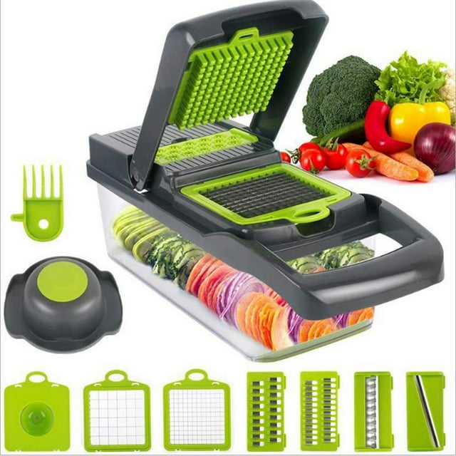 15 in 1 Vegetable Cutter, Anti Slip Save Time Safe Veggie Chopper User Friendly for Family Kitchen for Tomatoes