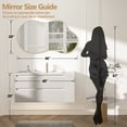 thumbnail image 5 of Irregular Wavy Wall Mirror - PAIHOME: Asymmetrical Shape, HD Reflection, Modern Decor for Bedroom, Bathroom, 26"×46", 5 of 7